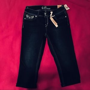 WallFlower Luscious Curvy Capris Jeans Sz 13